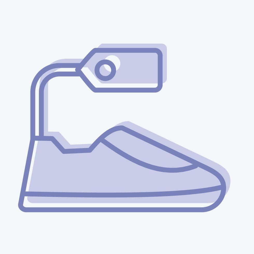 Icon Footwear. related to Black Friday symbol. shopping. simple illustration vector