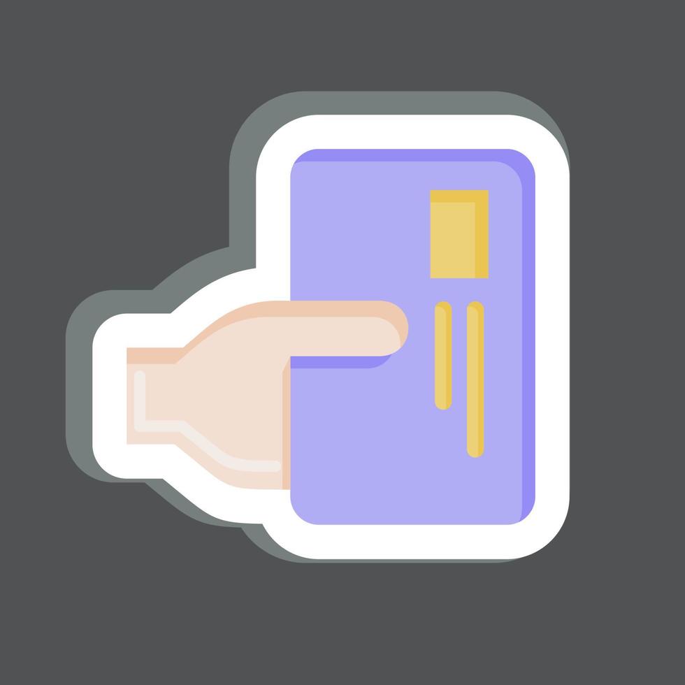 Icon Payment. related to Black Friday symbol. shopping. simple illustration vector