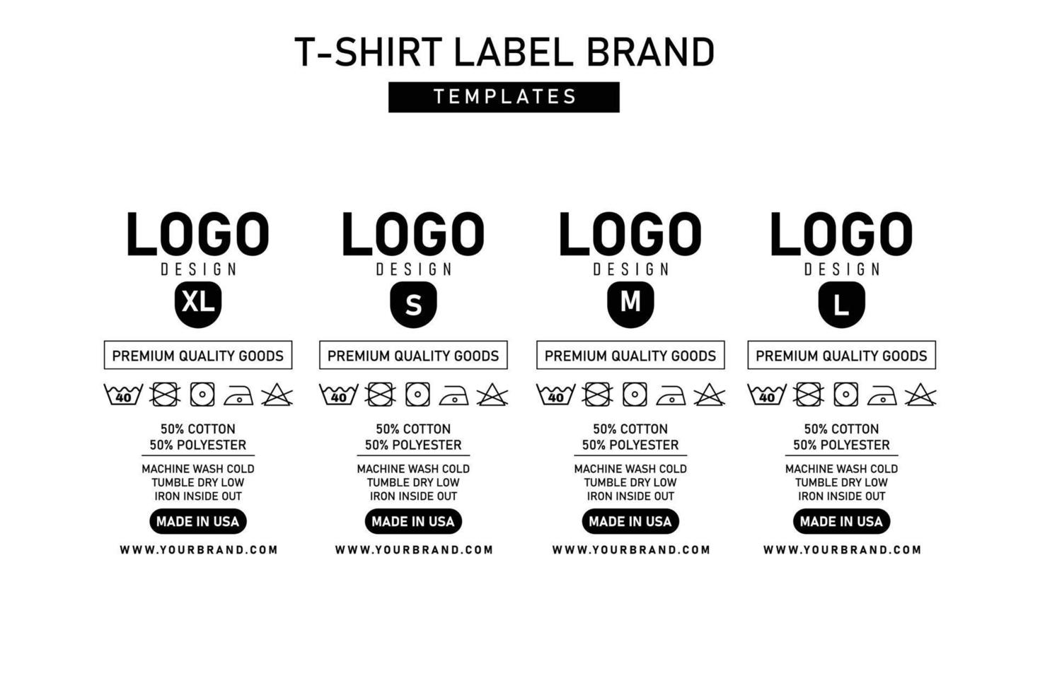 neck label tag clothing templates label vector