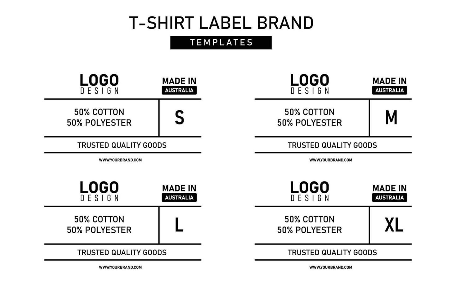 ropa labe plantillas vector