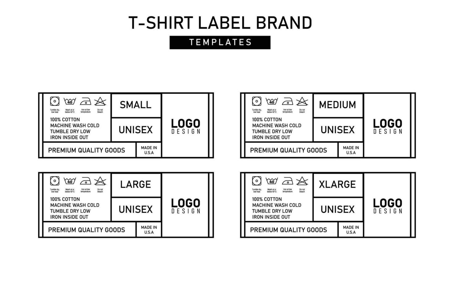 ropa labe plantillas vector