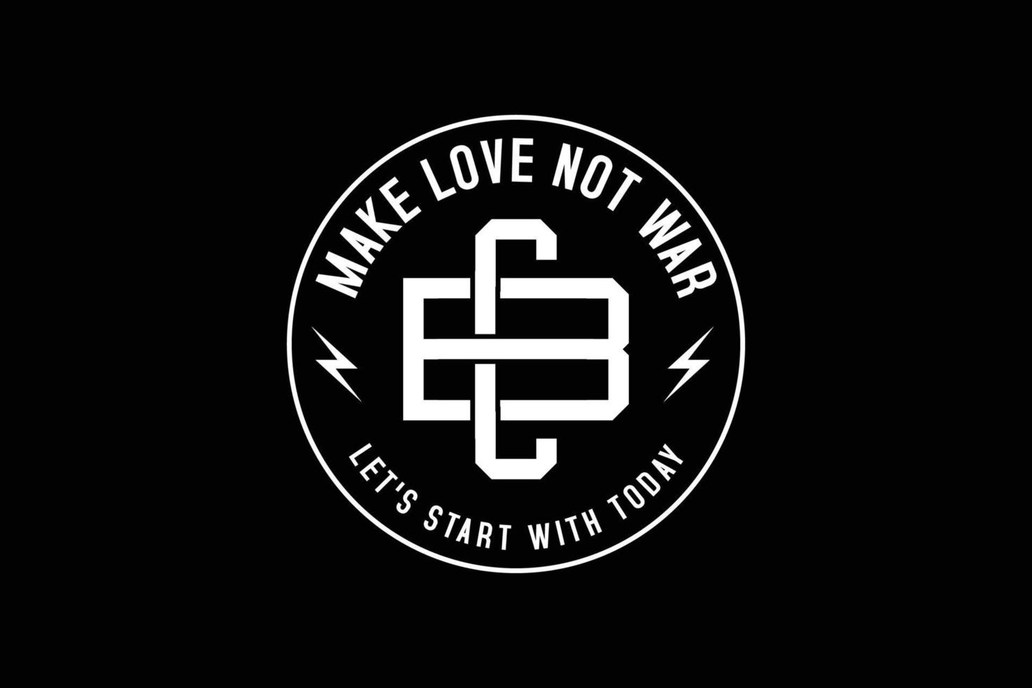 Streetwear make love not war quotes design templates vector