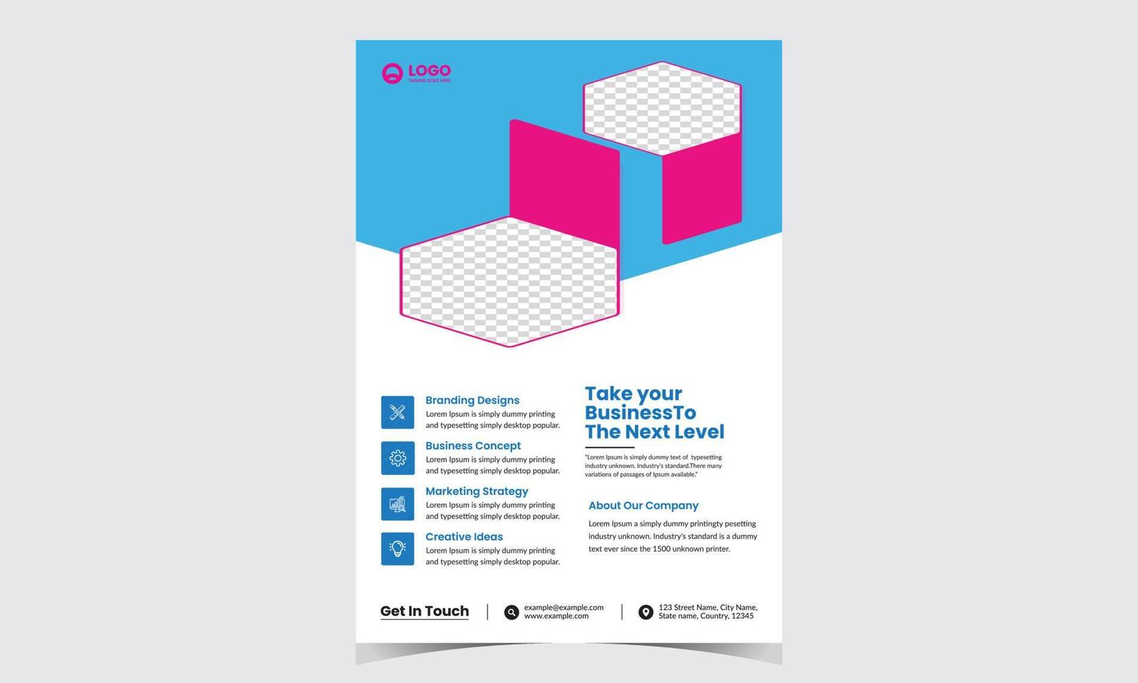 Vector Brochure Flyer design Layout template