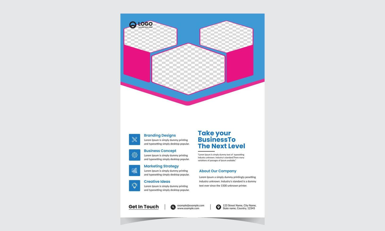 Vector Brochure Flyer design Layout template
