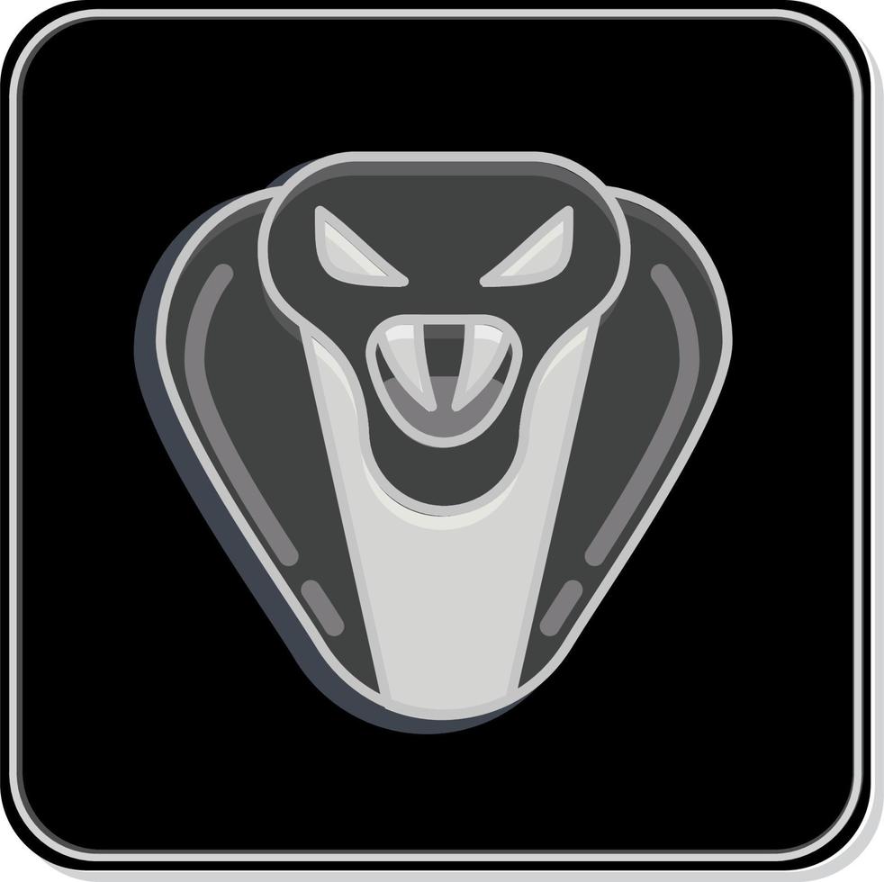 Icon Cobra. related to Animal Head symbol. simple design editable. simple illustration vector
