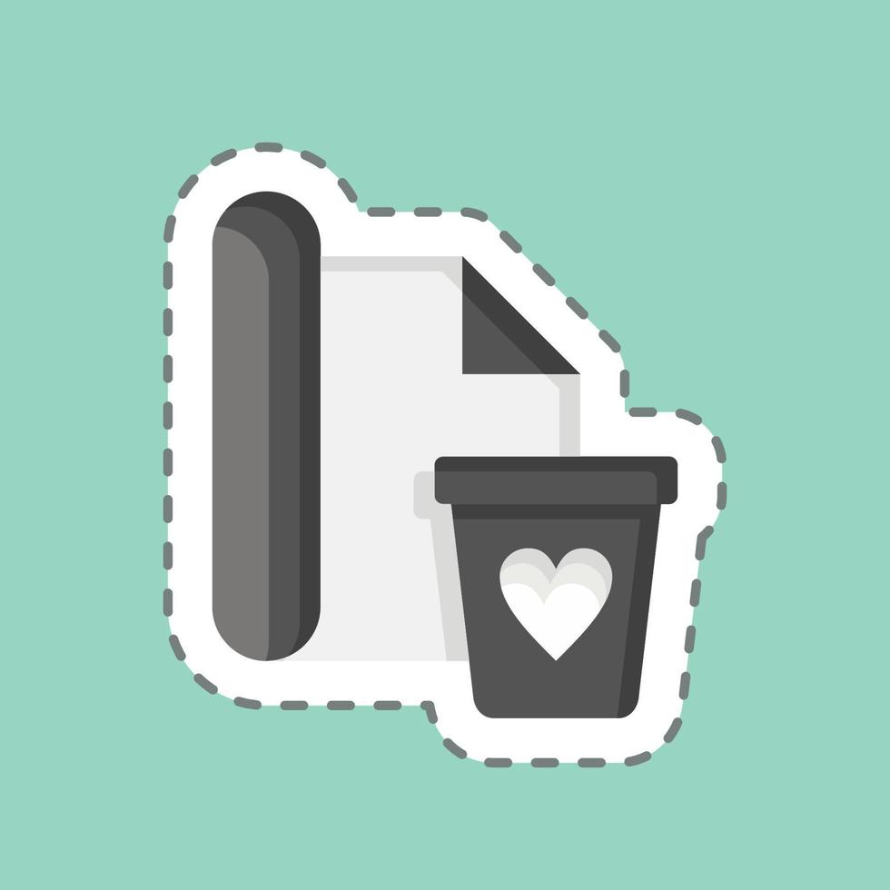 Icon Wrapping. related to Black Friday symbol. shopping. simple illustration vector