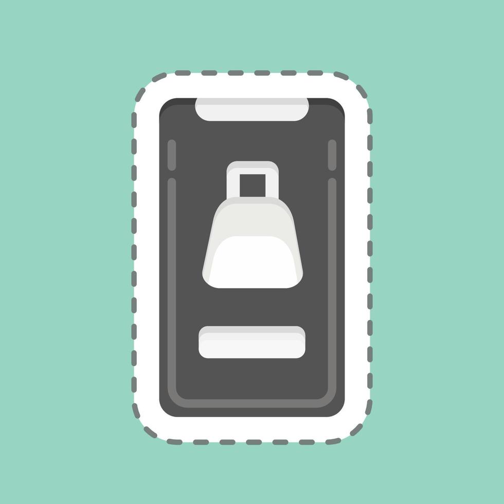 Icon Online Shop. related to Black Friday symbol. shopping. simple illustration vector