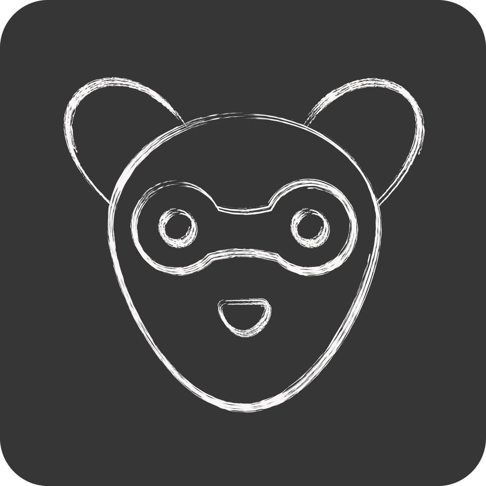 Icon Ferret. related to Animal Head symbol. simple design editable. simple illustration vector