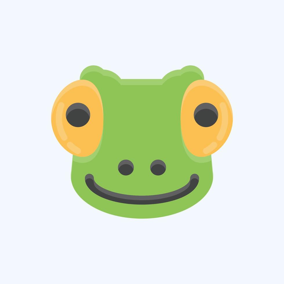 Icon Chameleon. related to Animal Head symbol. simple design editable. simple illustration vector