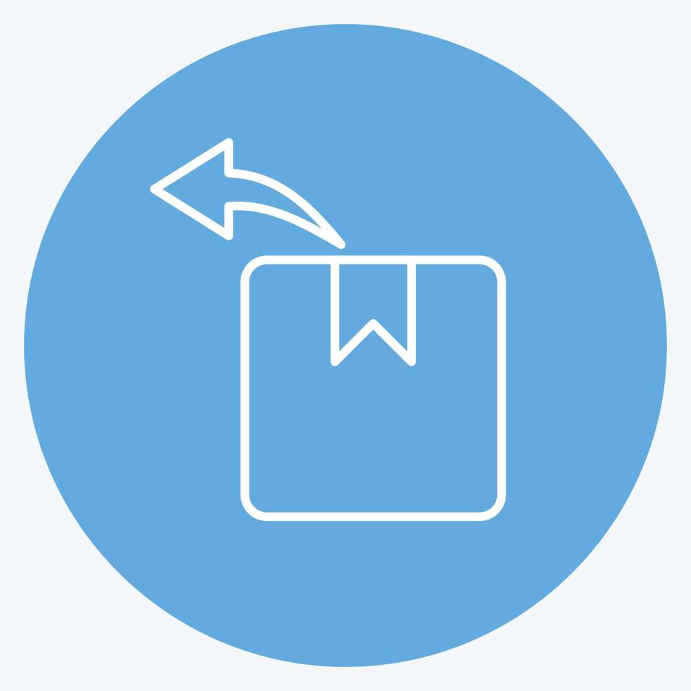 Icon Returns. related to Black Friday symbol. shopping. simple illustration vector