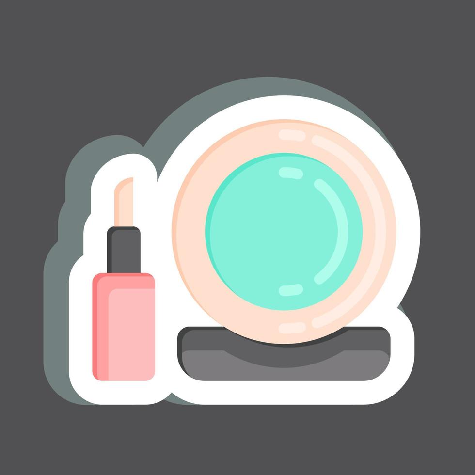 Icon Makeup. related to Barbershop symbol. Beauty Saloon. simple illustration vector