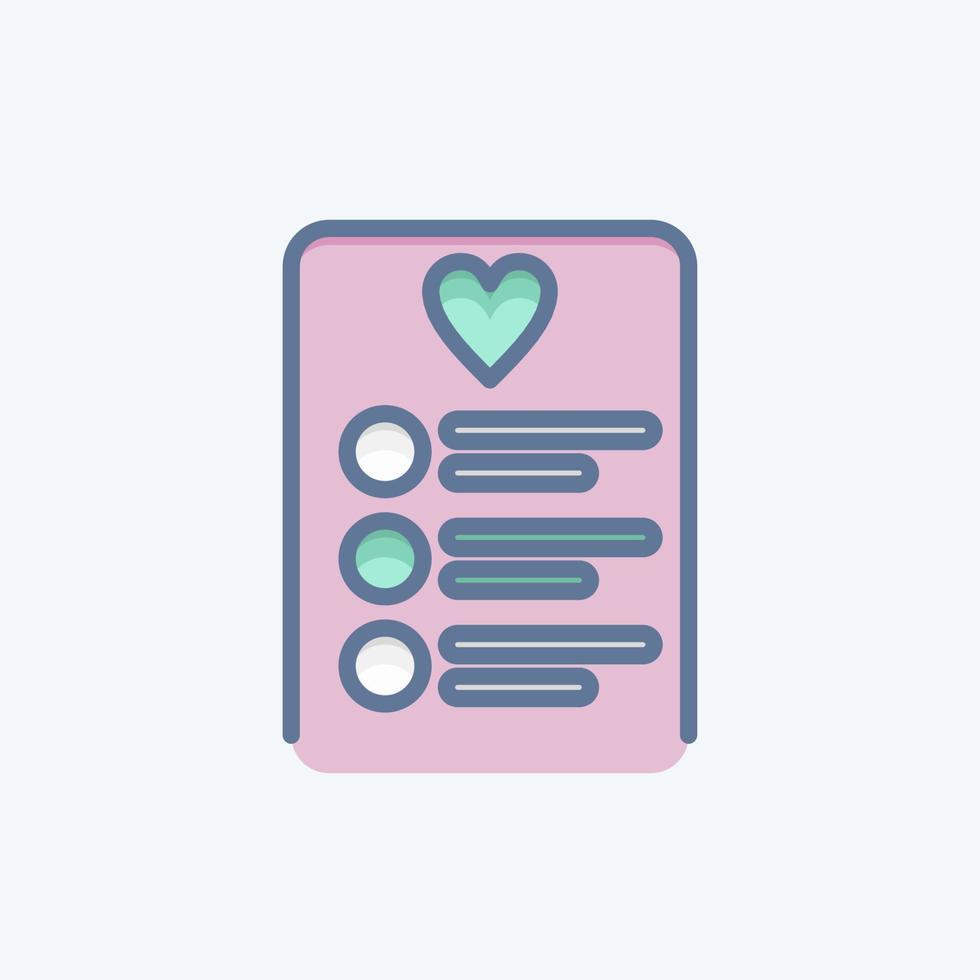 Icon Checklist. related to Black Friday symbol. shopping. simple illustration vector