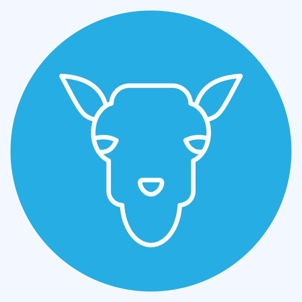Icon Camel. related to Animal Head symbol. simple design editable. simple illustration vector