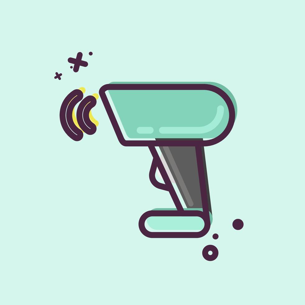Icon Barcode Scanner. related to Black Friday symbol. shopping. simple illustration vector