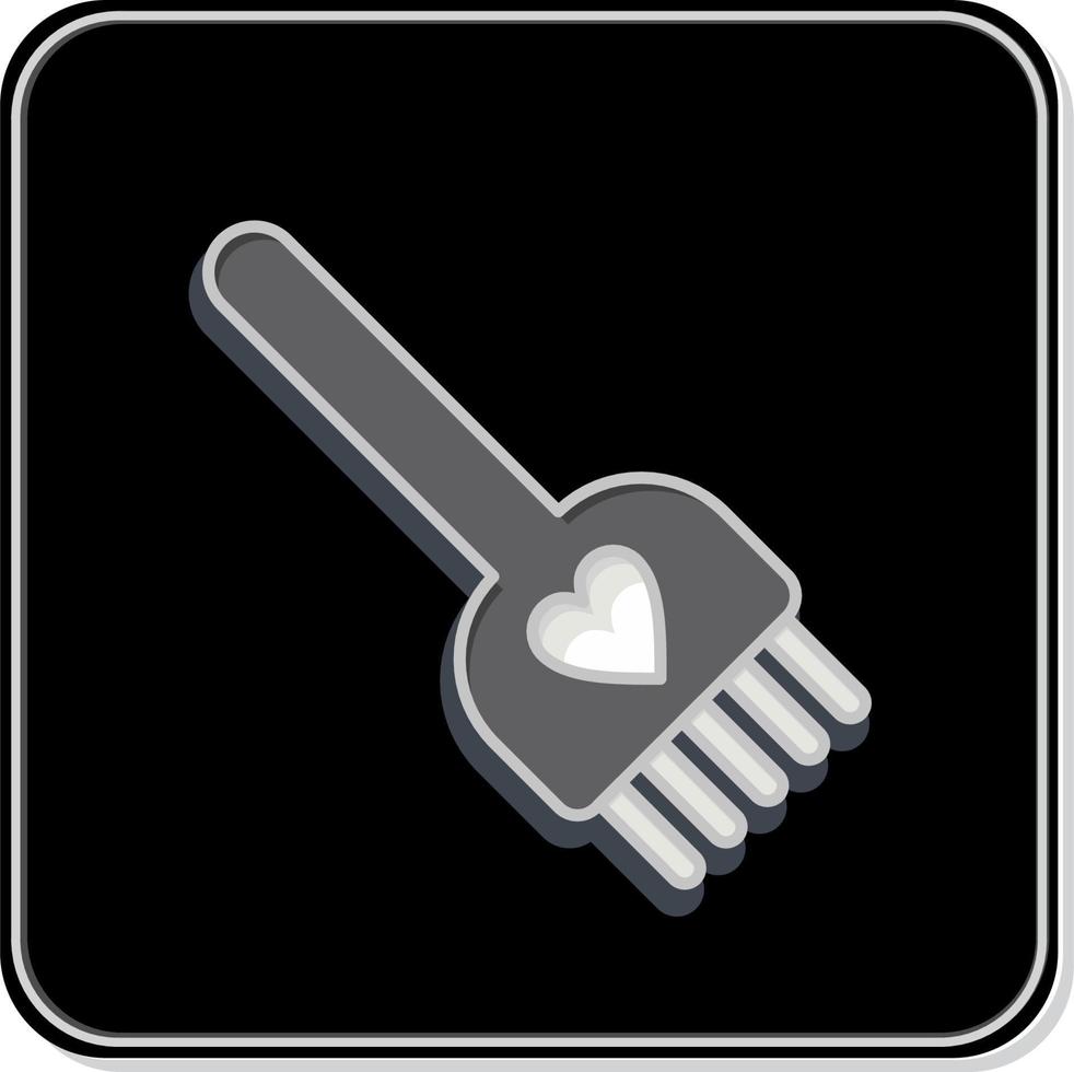 Icon Hair Dye Brush. related to Barbershop symbol. Beauty Saloon. simple illustration vector