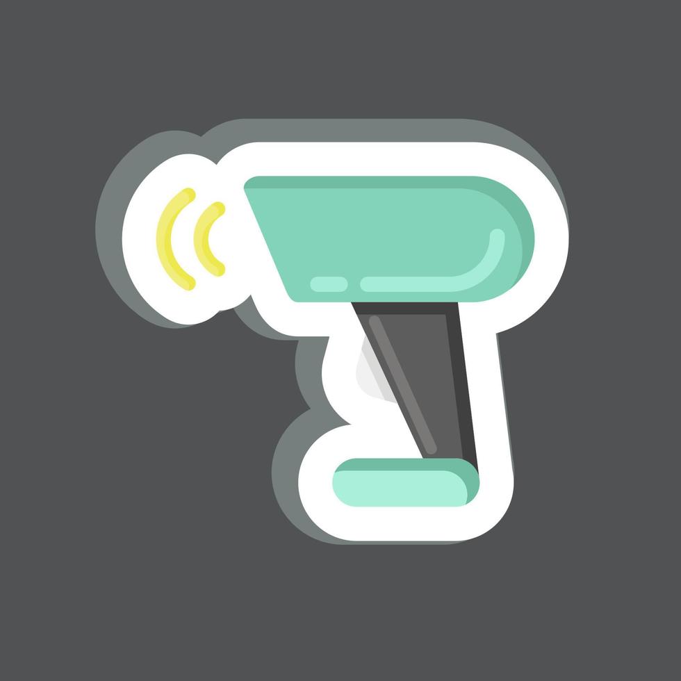 Icon Barcode Scanner. related to Black Friday symbol. shopping. simple illustration vector