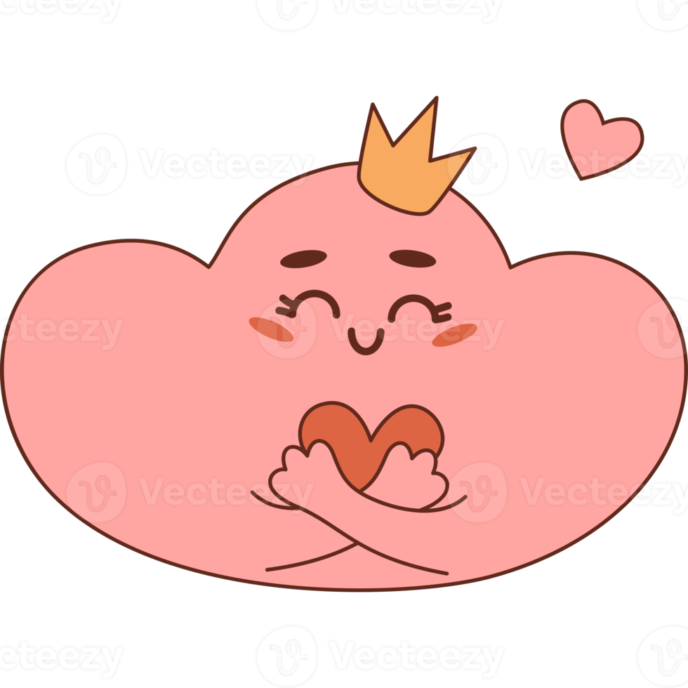 cute cloud with heart 21737759 PNG