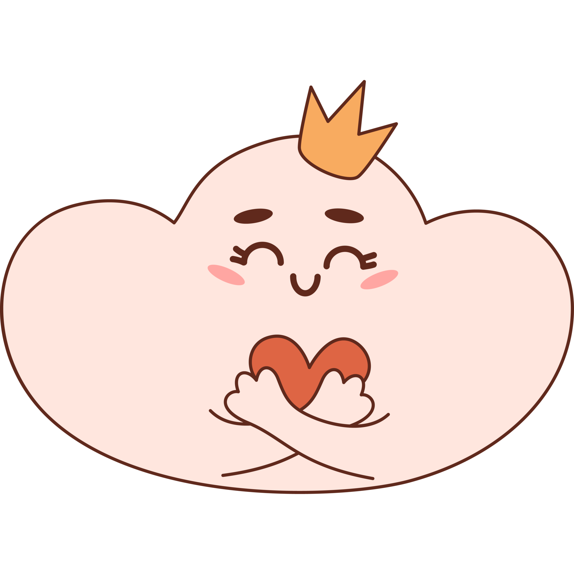 cute cloud with heart 21737895 PNG