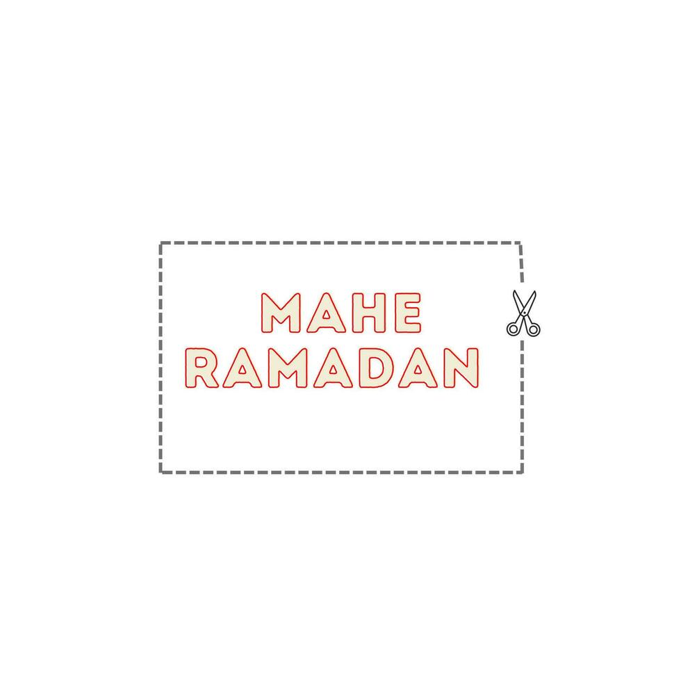 Mahe ramadan title vector