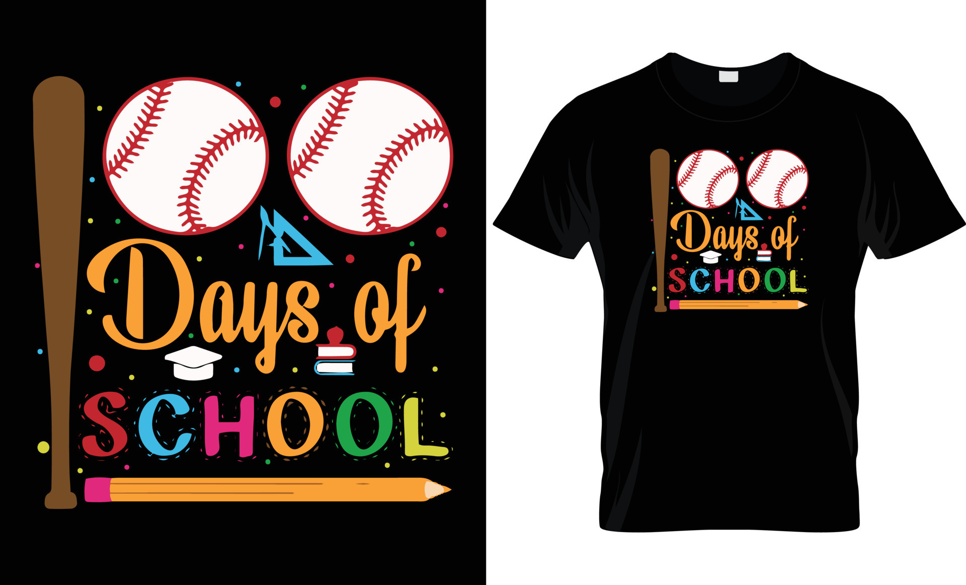 Set of vintage t shirt graphic designs creative print stamps baseball