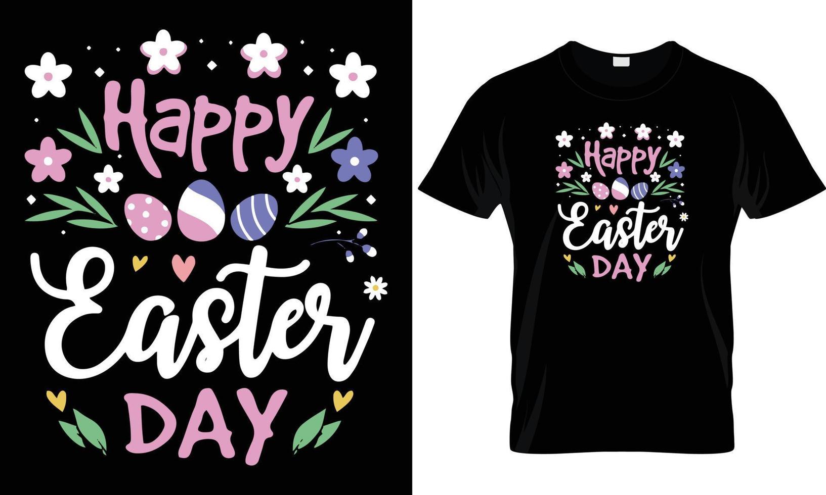 Pascua de Resurrección t - camisa diseño. vector