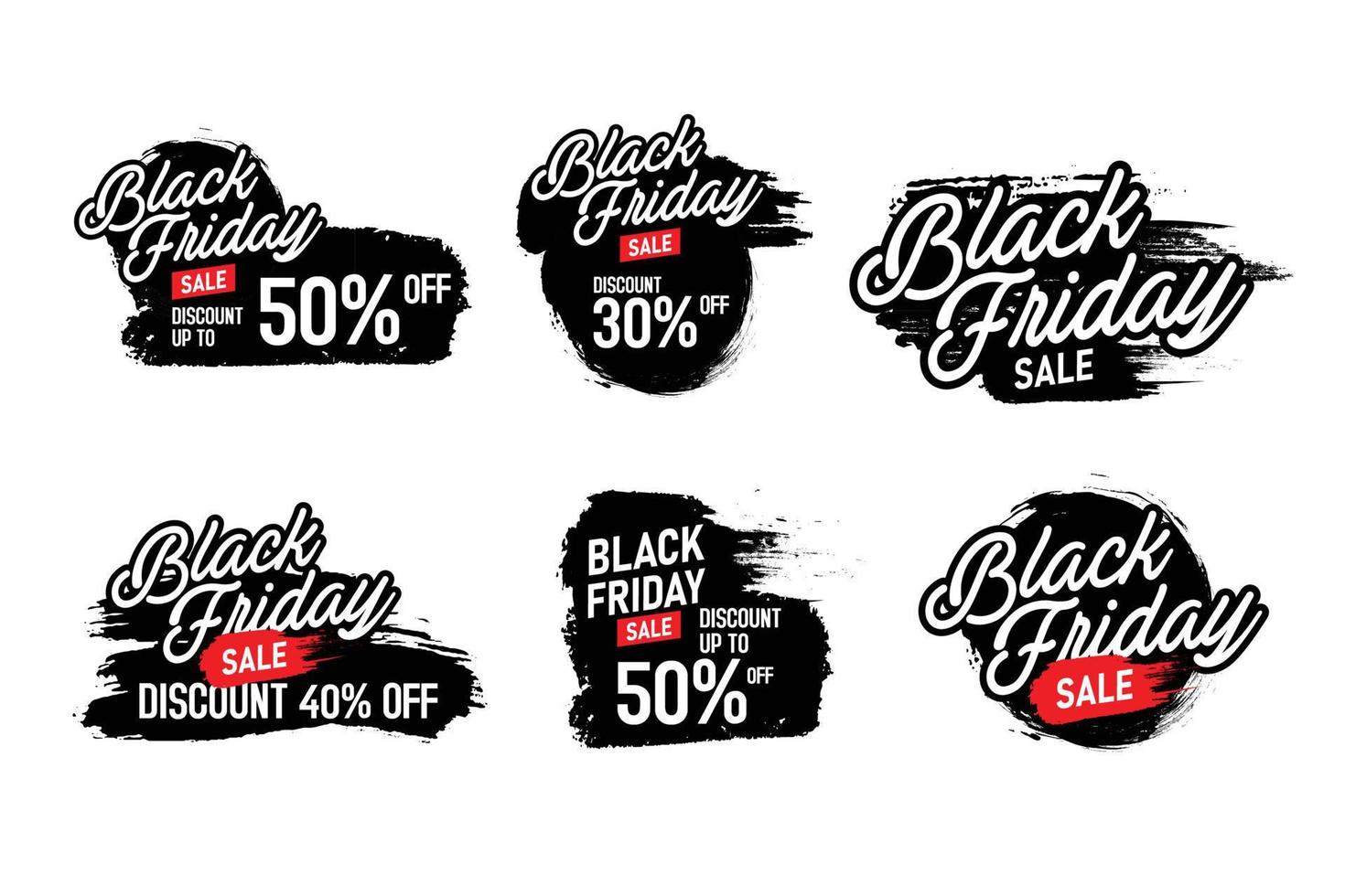 Banner label vector design