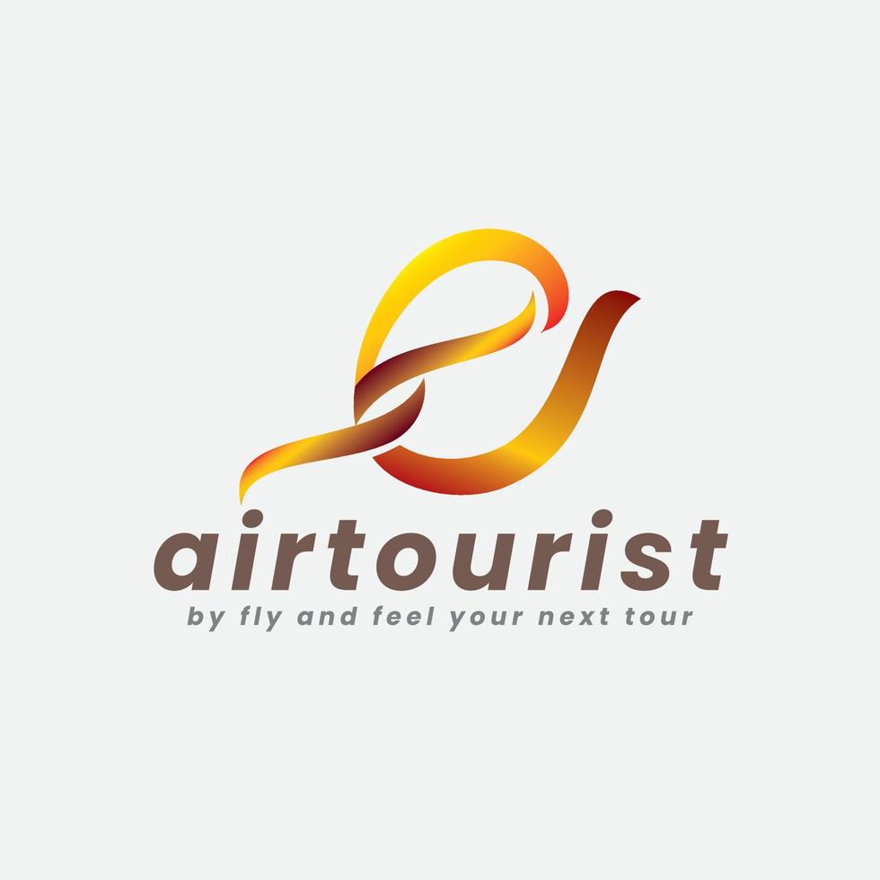 aire turista negocio guía logo vector