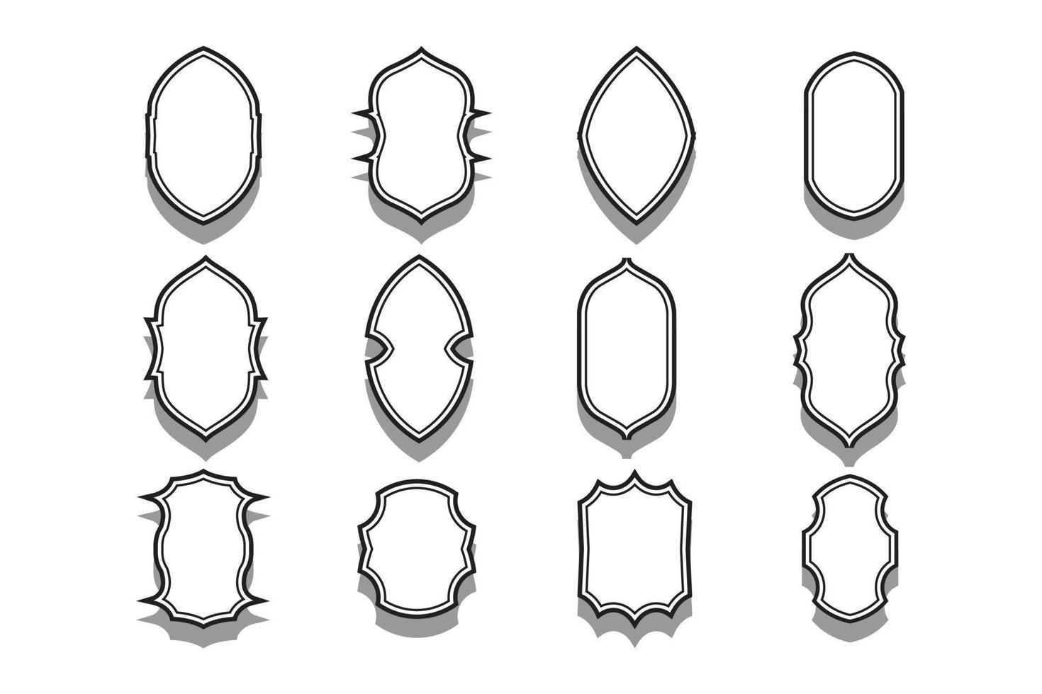 Vintage badges templates design vector