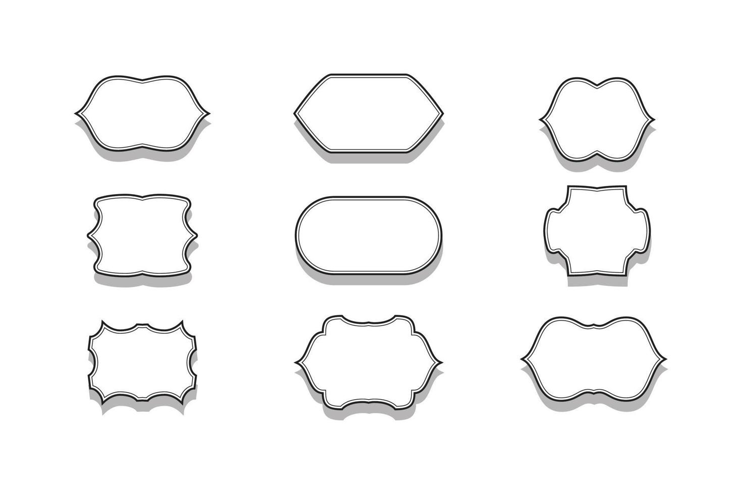 Clásico insignias plantillas diseño vector