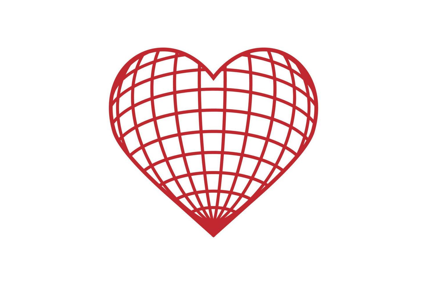Love symbol with world vector