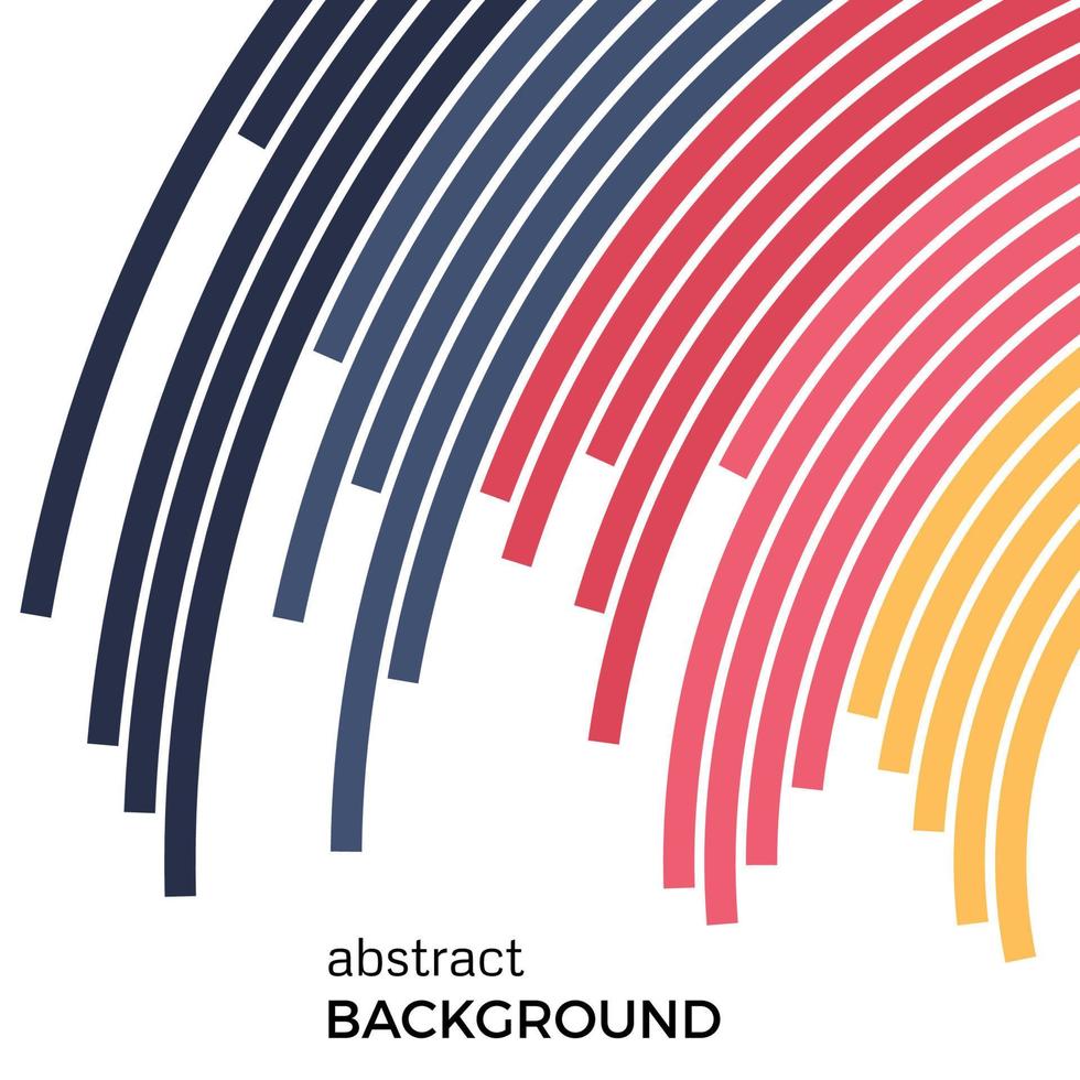 Abstract background with bright rainbow colorful lines. Colored circles with place for your text on a white background. vector