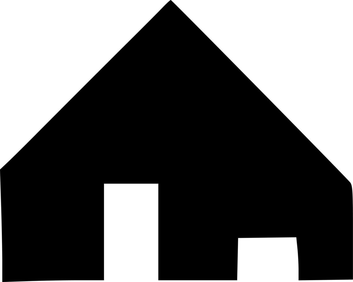 negro hogar icono vector