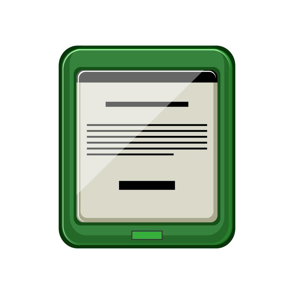 library ebook reader cartoon vector illustration