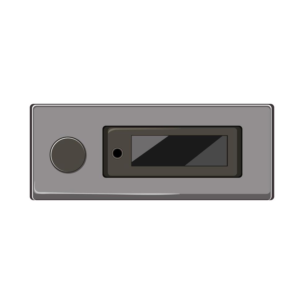 music digital amplifier cartoon vector illustration