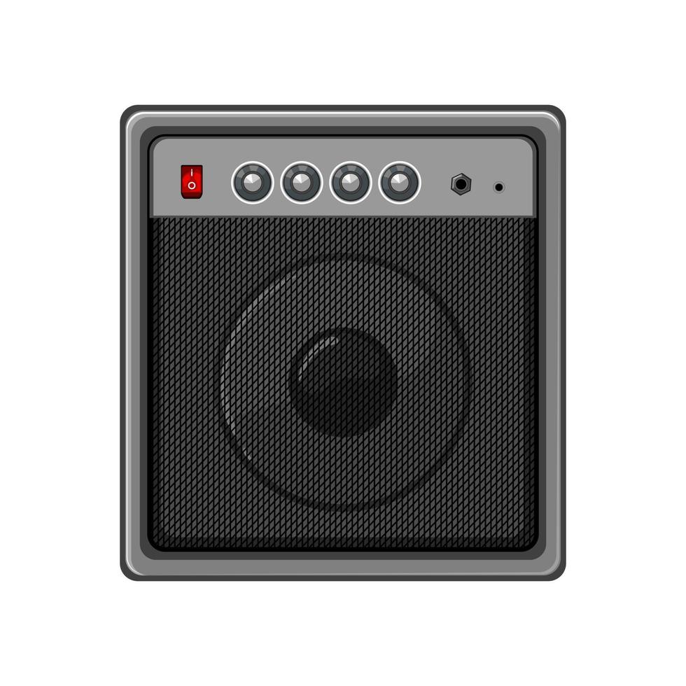 volume guitar amplifier cartoon vector illustration