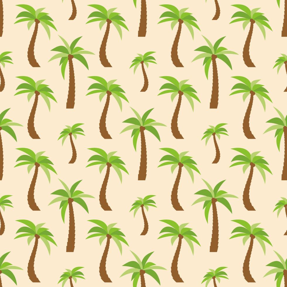 patrón sin costuras con palmeras. colorido fondo de verano. ilustración vectorial vector