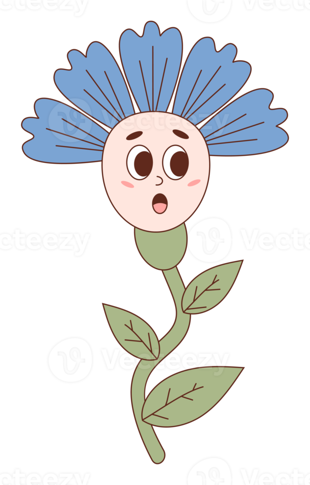 groovy bloem macht sticker png