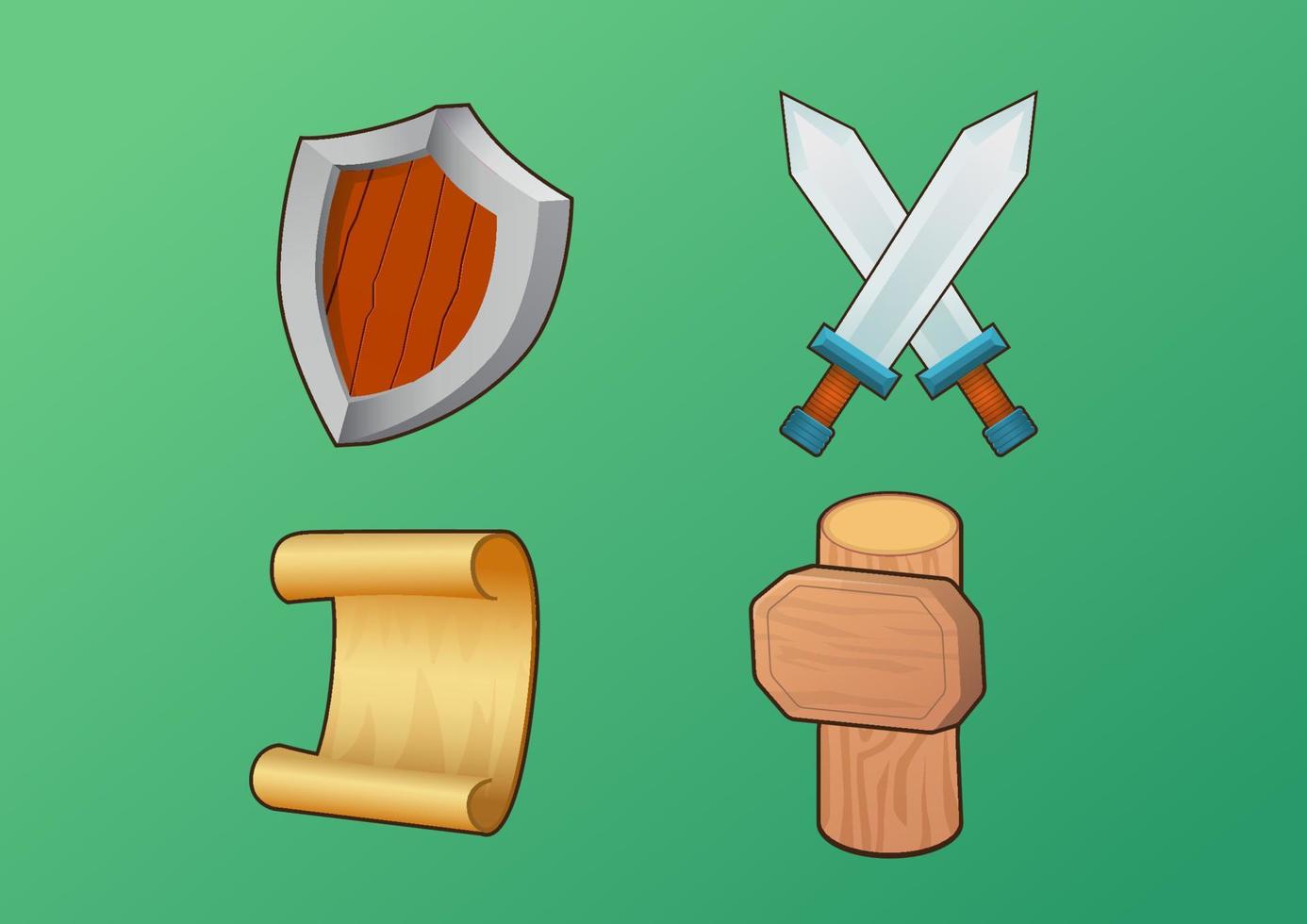 icono para juego elemento vector