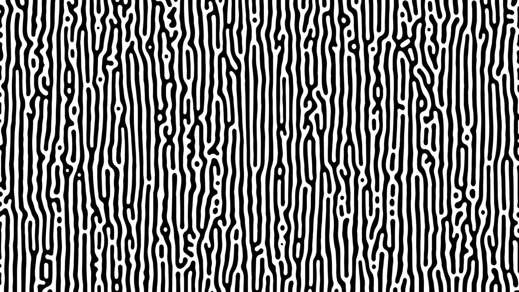 Monochrome Turing reaction background. Abstract diffusion pattern with chaotic shapes. Vector illustration.