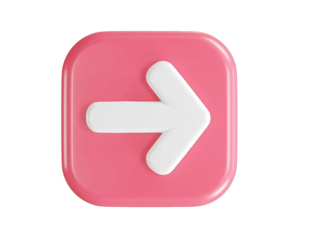 3d rendering arrow icon vector illustration transparent element