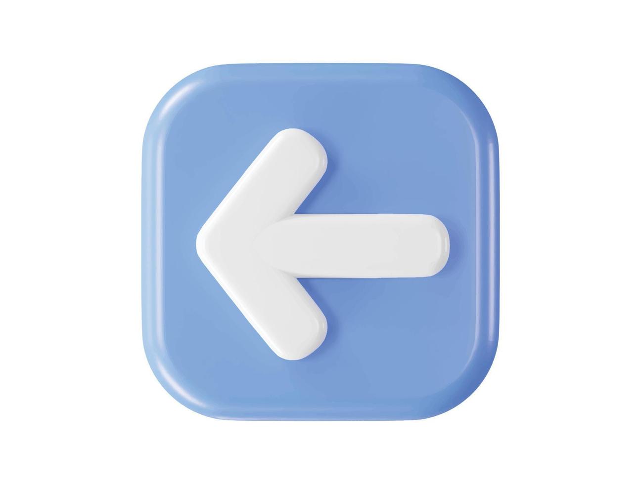 3d rendering arrow icon vector illustration transparent element