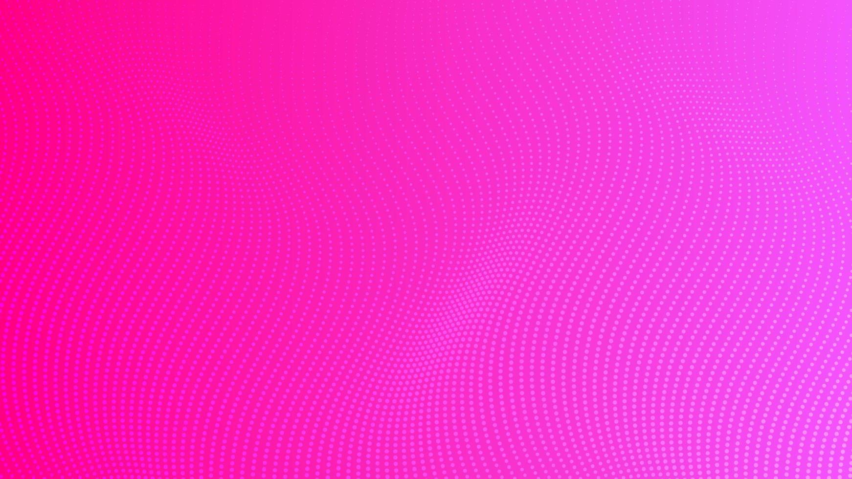 Halftone gradient background with dots. Abstract pink dotted pop art pattern in comic style. Vector illustration