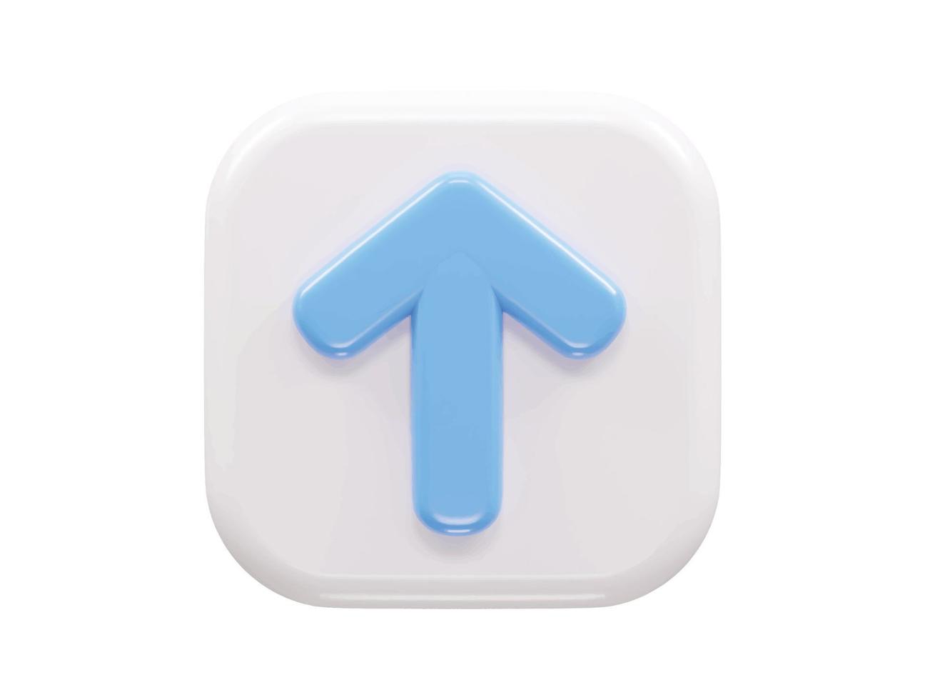 3d rendering arrow icon vector illustration transparent element