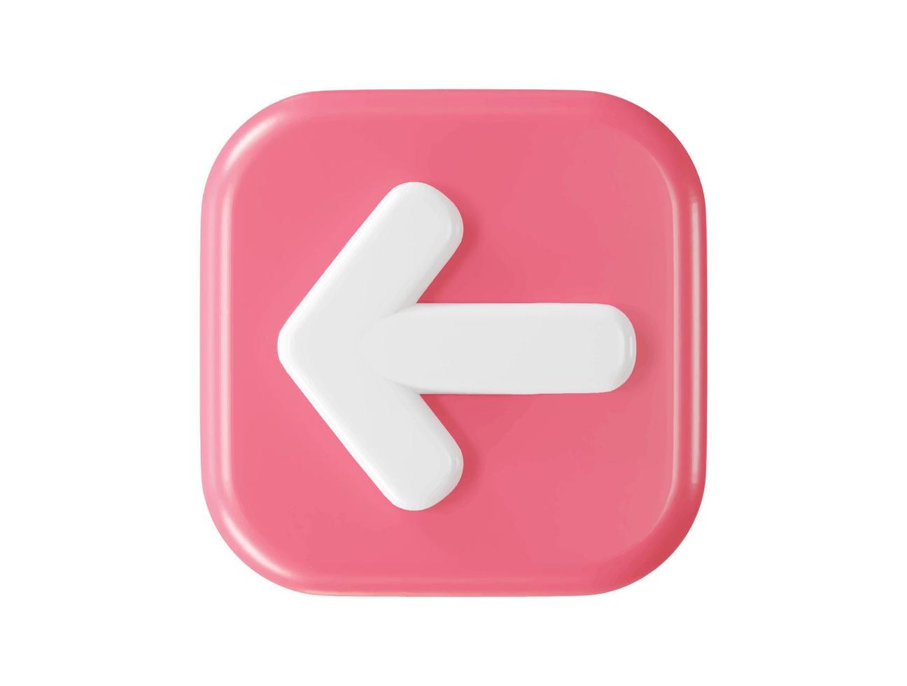 3d rendering arrow icon vector illustration transparent element