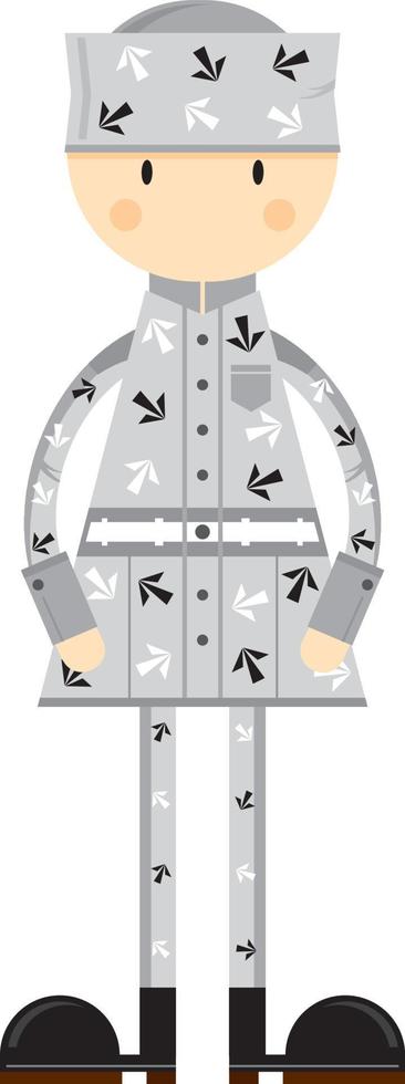 Cartoon Prisoner in Classic Arrow Style Prison Uniform vector