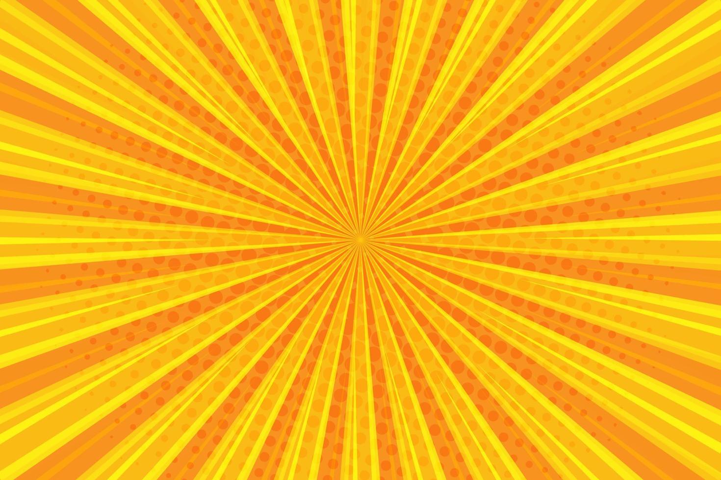 popular Arte amarillo rayos rayos de sol modelo antecedentes vector ilustración con trama de semitonos