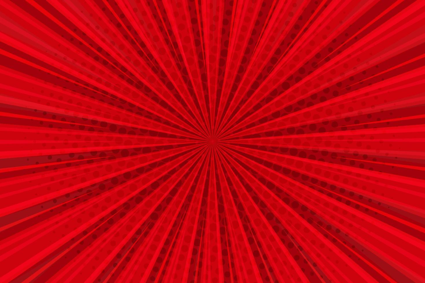 popular Arte rojo rayos rayos de sol modelo antecedentes vector ilustración con trama de semitonos