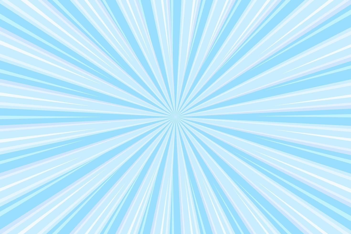 Abstract blue light ray sunburst pattern background vector illustration