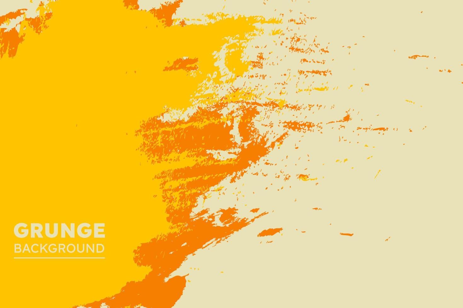 Abstract grunge yellow and orange distressed textured background, vector illustration