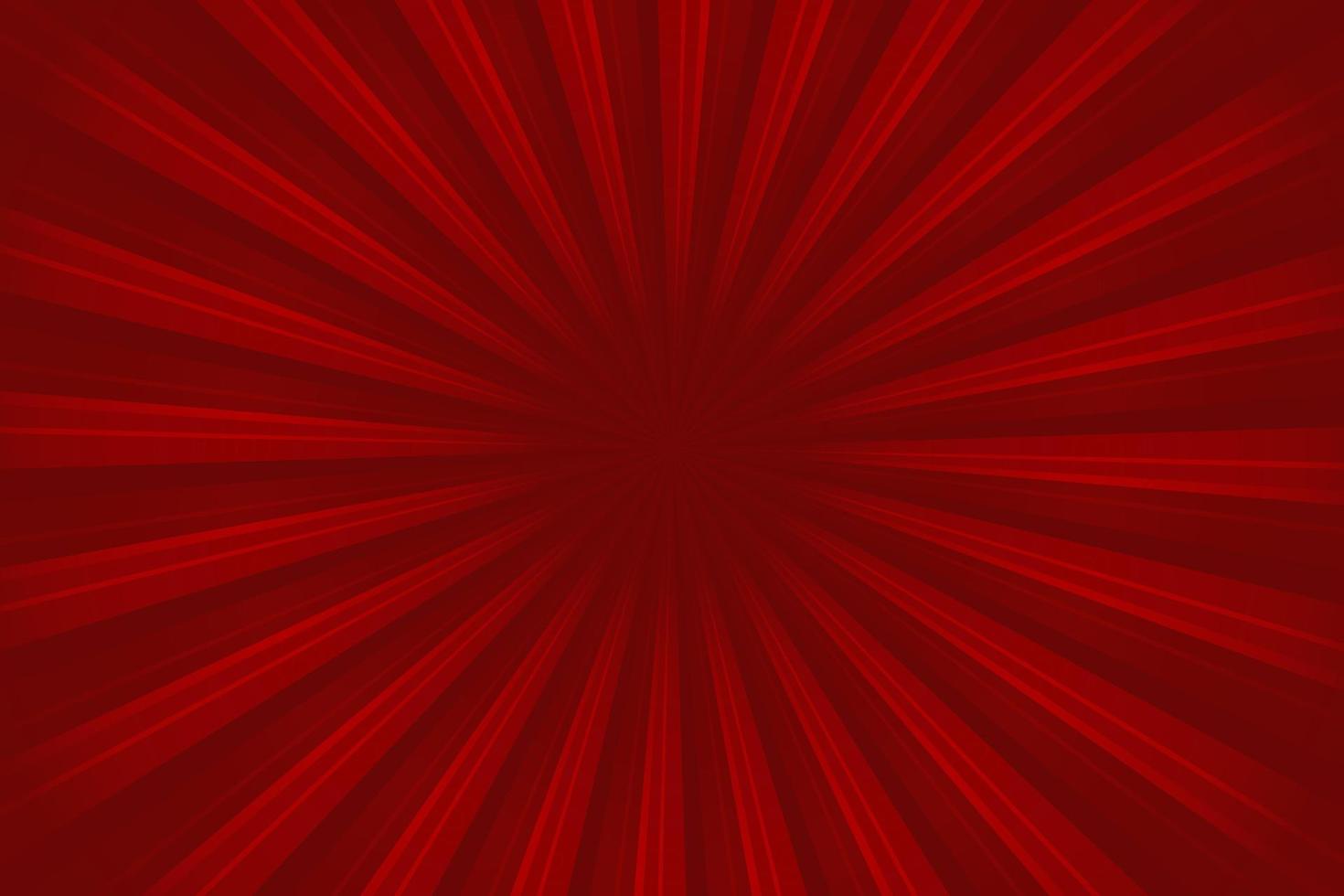 Sunburst red vintage pattern rays background. Vector illustration